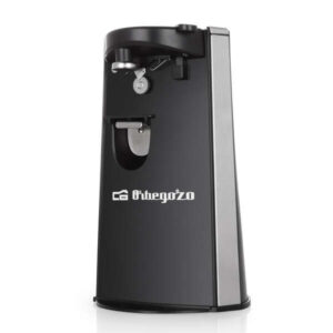 orbegozo cu 6500 abrelatas electrico 3 en 1 practico y funcional cuchilla de acero inoxidable potencia 60w facil limpieza diseño atractivo