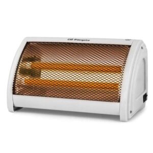 orbegozo bp 3200 estufa ceramica calor instantaneo potencia 1000w dos niveles de calor asa de transporte seguridad antivuelco compacta y eficiente