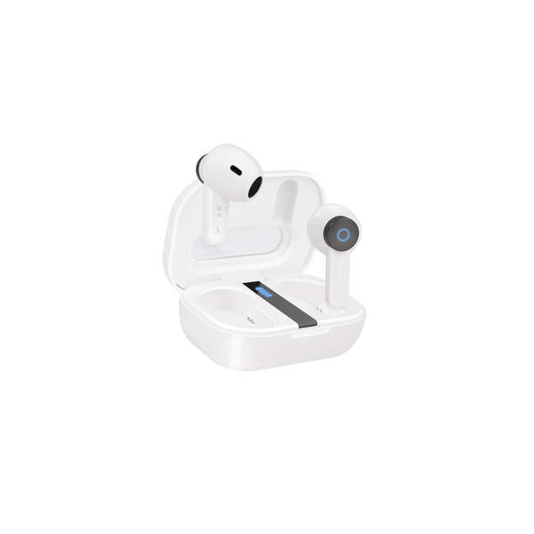tooq auriculares inalambricos + micrófono "bender" color blanco