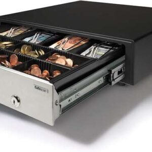 safescan hd 4141s cajon portamonedas 8 compartimentos para monedas y 4 para billetes hasta 2 millones de aperturas