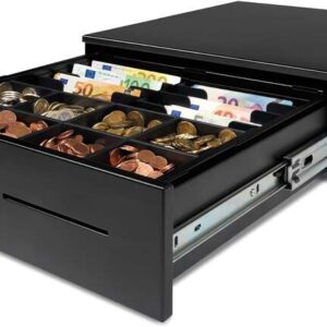 safescan hd 4142 cajon portamonedas uso intensivo 8 compartimentos para monedas y billetes hasta 2 millones de aperturas micro switch