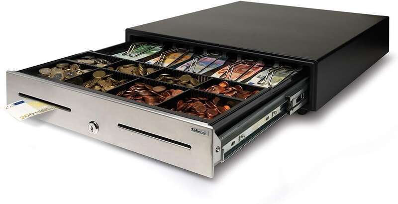 safescan hd 4646s cajon portamonedas diseño robusto y duradero ajustable y personalizable doble conectividad para sistemas de punto de venta