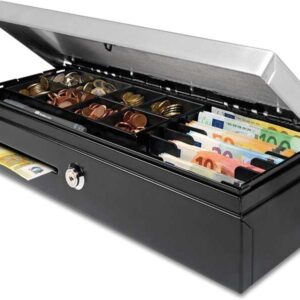 safescan hd 4617c cajon portamonedas apertura vertical 8 compartimentos para monedas 8 compartimentos para billetes hasta 2 millones de aperturas