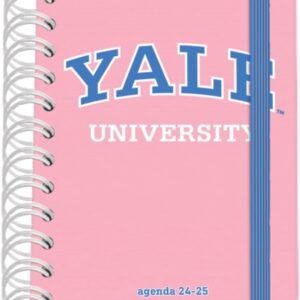 dohe yale pink lady agenda escolar espiral wire’o a6 dia pagina papel 80g/m2 cubierta de carton plastificado cierre con goma elastica color rosa