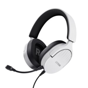 trust gxt489 fayzo auriculares gaming con microfono flexible y desmontable diadema ajustable controles de facil acceso cable de 1.2m color blanco