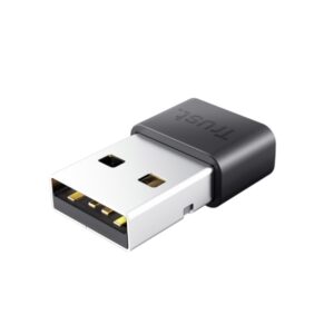 trust adaptador bluetooth 5.3 alcance de 10m bajo consumo de energia velocidad de transferencia de 3mbps