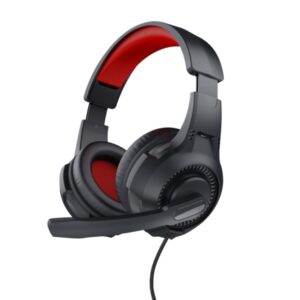 trust auriculares circumaurales para juegos microfono plegable diadema ajustable sonido estereo microfono condensador compatible con varias consolas