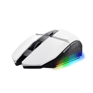 trust raton gaming inalambrico recargable velocidad ajustable de 800 4800 ppp hasta 80 horas de reproduccion 4 opciones de iluminacion led 6 botones y seleccion de ppp