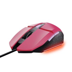 trust raton gaming iluminado felox velocidad ajustable hasta 6400 ppp 3 configuraciones led multicolor 6 botones programables