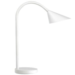 unilux lampara de escritorio led sol luz led brillante diseño moderno y elegante regulable en intensidad ahorro de energia color blanco