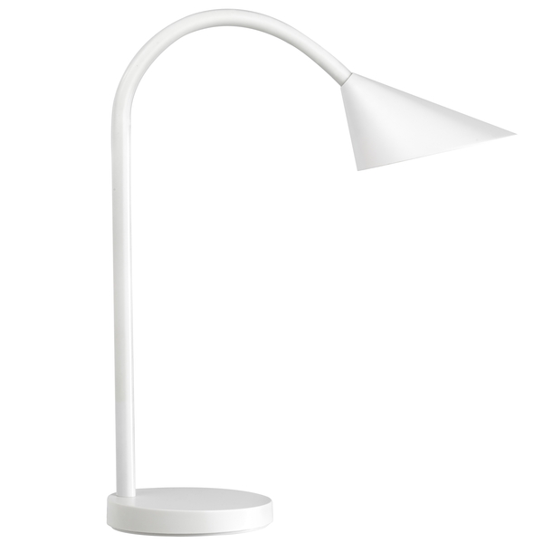 unilux lampara de escritorio led sol luz led brillante diseño moderno y elegante regulable en intensidad ahorro de energia color blanco