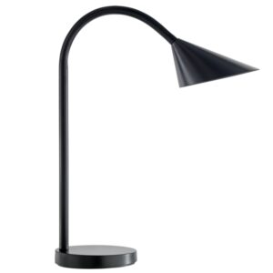 unilux lampara de escritorio led sol iluminacion led de bajo consumo diseño elegante y moderno brazo flexible para ajustar la luz ideal para espacios de trabajo color negro