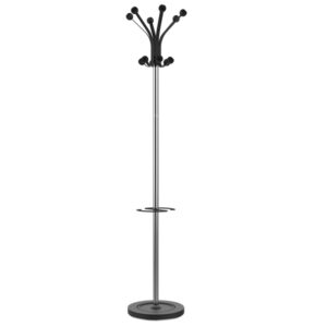 unilux perchero hakea elegante diseño en negro y cromado resistente y duradero ideal para colgar abrigos y accesorios