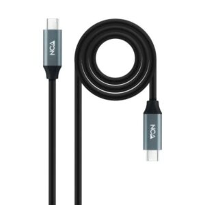 nanocable cable usb 3.2 gen2x2 100w 4k/60hz usb c m/m longitud 3m color negro