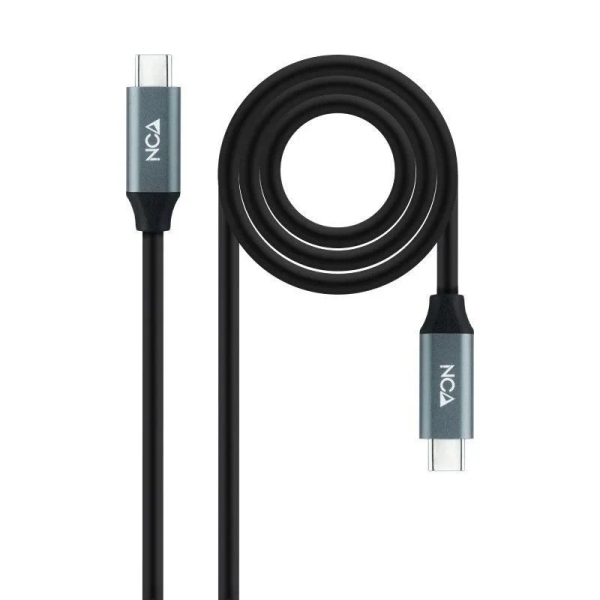 nanocable cable usb 3.2 gen2x2 100w 4k/60hz usb c m/m longitud 3m color negro