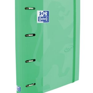oxford touch a4+ europeanbinder tapa extradura resistente lomo de 45mm anillas 4dx35mm recambio 5x5 color menta