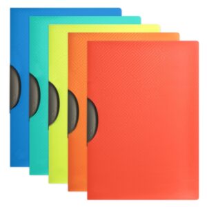 oxford clip urban dossier de plastico rigido translucido a4 con clip capacidad para 30 hojas resistente y duradero colores surtidos