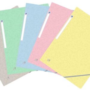 oxford top file+ carpeta de gomas 3 solapas colores pastel resistente y duradera ideal para organizar documentos practica y funcional