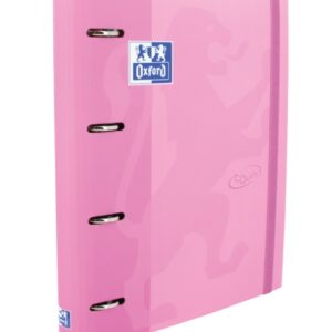 oxford touch a4+ europeanbinder tapa extradura resistente lomo de 45mm anillas 4dx35mm recambio 5x5 incluido color fucsia pastel