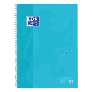 oxford school touch europeanbook 1 cuaderno a4+ 80 hojas cuadricula 5x5mm tapa extradura color azul