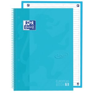 oxford school touch europeanbook 1 cuaderno a4+ 80 hojas microperforadas 1 linea tapa extradura color azul