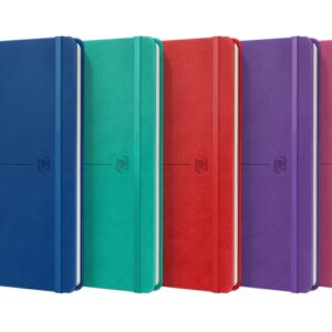 oxford signature cuaderno cosido tapa extradura a5 1 linea 80 hojas colores surtidos