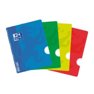 oxford school classic openflex a5 tapa de plastico libreta grapada liso 48 hojas colores surtidos