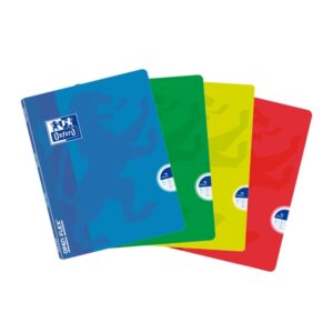 oxford school classic openflex a5 libreta grapada tapa de plastico resistente 1 linea con 2 margenes 48 hojas colores surtidos