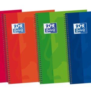 oxford school classic write&erase 4º cuaderno espiral tapa extradura resistente pauta de 2.5mm con margen 80 hojas colores surtidos