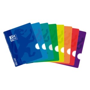oxford school openflex a4 libreta grapada tapa de plastico resistente 48 hojas lisas formato a4 colores surtidos