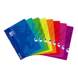 oxford school openflex a4 libreta grapada tapa de plastico resistente pauta 3.5 con margen 48 hojas de papel de alta calidad
