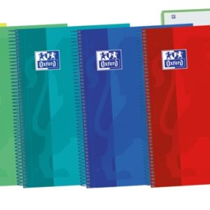 oxford school touch a4+ europeanbook tapa extradura resistente 120 hojas de colores vivos cuadricula 5x5