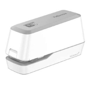 fellowes lx940 grapadora electrica 40 hojas utiliza grapas del 24/6 26/6 protección antibacteriana microban® funcionamiento silencioso base antideslizante color blanco