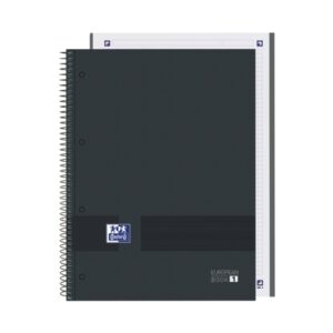 oxford & you a4+ europeanbook tapa extradura resistente cuadricula 5x5 80 hojas color negro