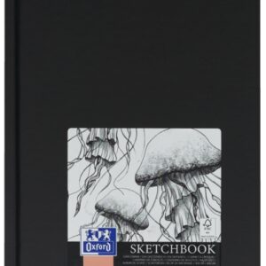 oxford artbooks a5 tapa extradura cuaderno cosido esbozo tamaño a5 tapa dura cuaderno cosido 96 hojas de 100gr color negro