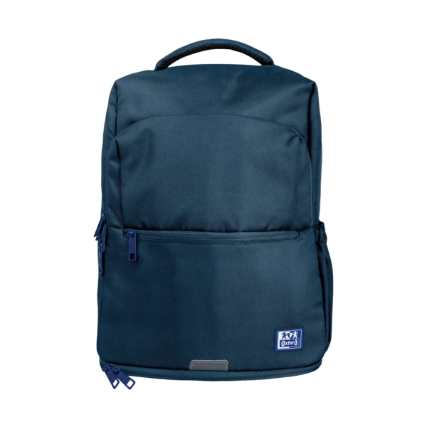 oxford b out mochila 30l tamaño 42x30x15cm bolsillo acolchado asa superior funda para lluvia poliester reciclado rpet color azul marino