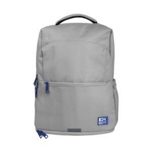 oxford b out mochila 30l tamaño 42x30x15cm bolsillo acolchado asa superior funda para lluvia poliester reciclado rpet color gris