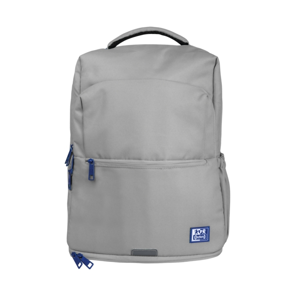 oxford b out mochila 30l tamaño 42x30x15cm bolsillo acolchado asa superior funda para lluvia poliester reciclado rpet color gris