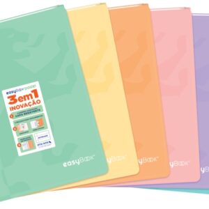 oxford easybook a4 libreta grapada tapa de plastico resistente 1 linea con 2 margenes 48 hojas de papel pastel