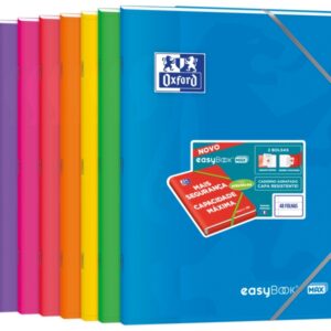oxford easybook max a4 libreta grapada tapa de plastico resistente 1 linea con 2 margenes 48 hojas de papel de alta calidad