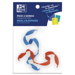 oxford gomas elasticas para carpeta o cuaderno pack de 2 unidades ajuste perfecto resistente y duradero