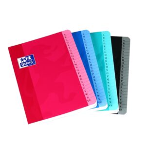 oxford indice alfabetico cosido tapa blanda a5+ organizacion eficiente tamaño practico diseño resistente