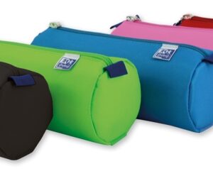 oxford kangoo kids estuche redondo grande poliester resistente colores surtidos
