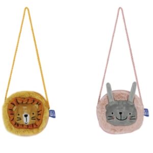 oxford kids bolsito infantil de tacto suave peluche ideal para niños pequeños diseño de 4 animalitos textura suave y agradable colores surtidos
