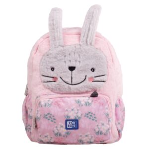 oxford kids mochila infantil 8.5l tacto suave peluche diseño de conejo bunbun ideal para niños pequeños espaciosa y comoda colores surtidos
