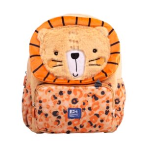 oxford kids mochila infantil 8.5l tacto suave peluche surtido leo leon diseño adorable de leon tacto suave y comodo capacidad de 8.5l ideal para niños