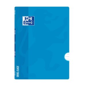 oxford libreta grapada openflex a4 tapa de plastico resistente grapada para mayor durabilidad 1 linea con margen para organizacion 48 hojas de papel de alta calidad color turquesa