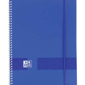 oxford live & go a4 carpeta de fundas tapa de plastico opaco espiral 20 fundas color azul marino