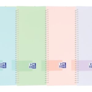oxford live & go a4 carpeta de fundas tapa de plastico opaco espiral 20 fundas colores surtidos