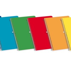 enri 4º tapa dura cuaderno espiral 4x4 con margen 80 hojas tapa dura resistente cuadriculado 4x4 con margen espiral de alta calidad